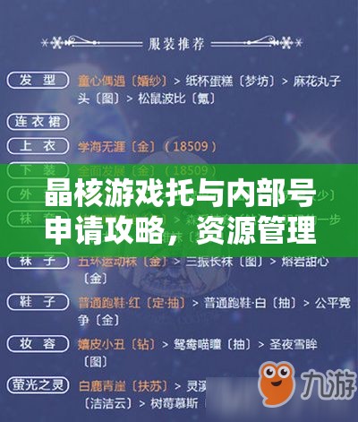 晶核游戲托與內(nèi)部號申請攻略，資源管理、高效利用策略以最大化賬號價值