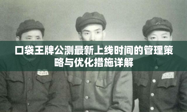 口袋王牌公測(cè)最新上線時(shí)間的管理策略與優(yōu)化措施詳解