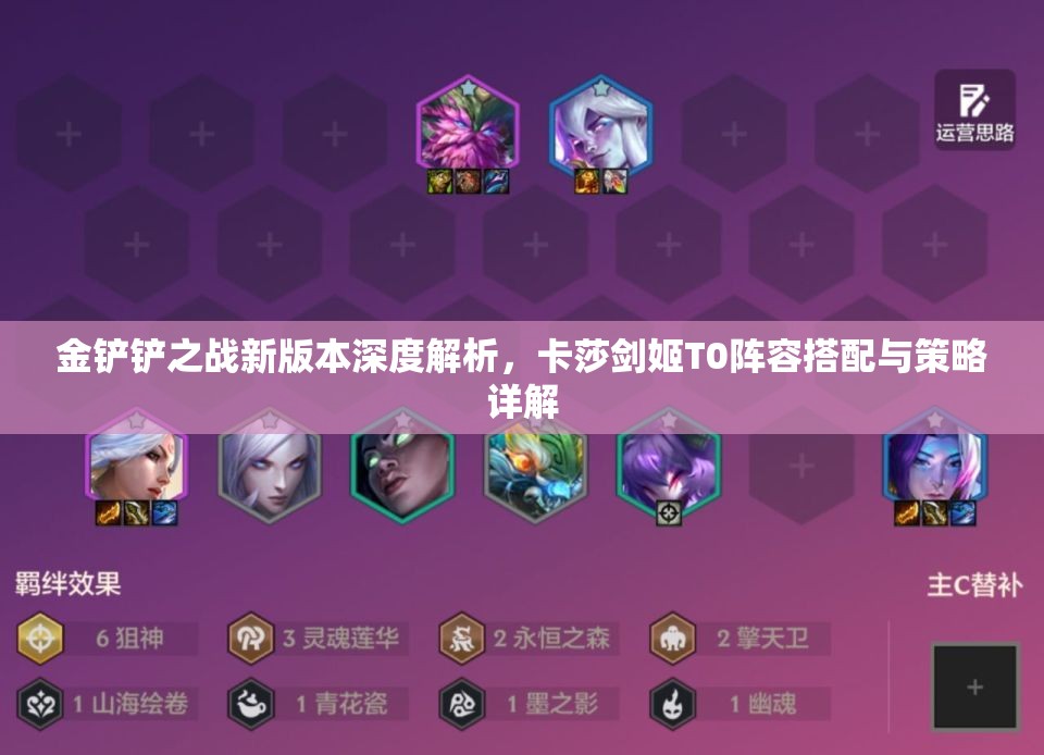 金鏟鏟之戰(zhàn)新版本深度解析，卡莎劍姬T0陣容搭配與策略詳解
