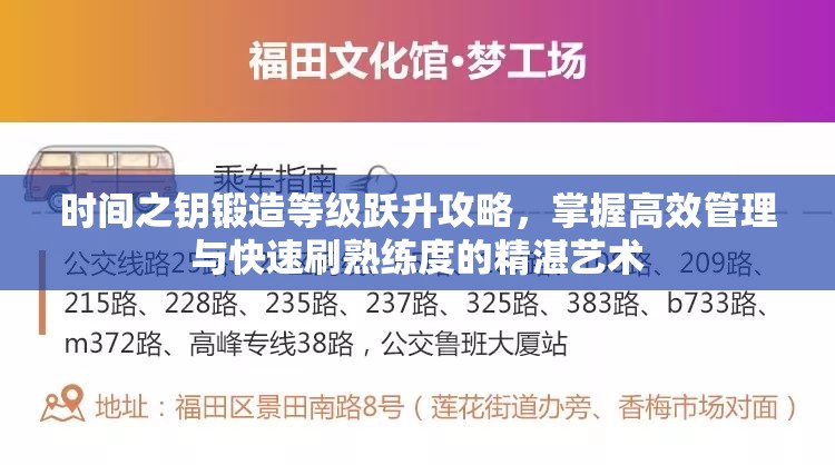 時(shí)間之鑰鍛造等級(jí)躍升攻略，掌握高效管理與快速刷熟練度的精湛藝術(shù)