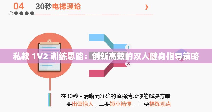 私教 1V2 訓練思路：創(chuàng)新高效的雙人健身指導策略