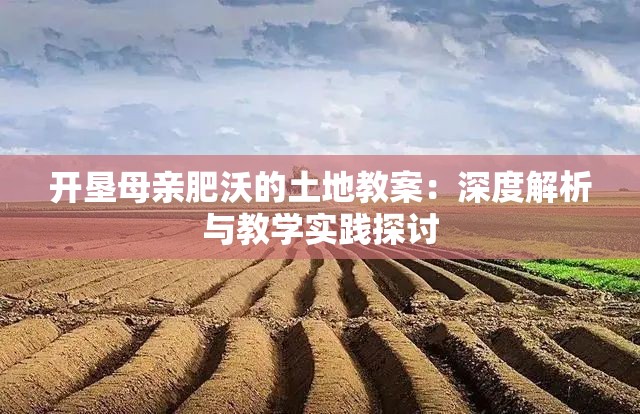 開墾母親肥沃的土地教案：深度解析與教學(xué)實踐探討