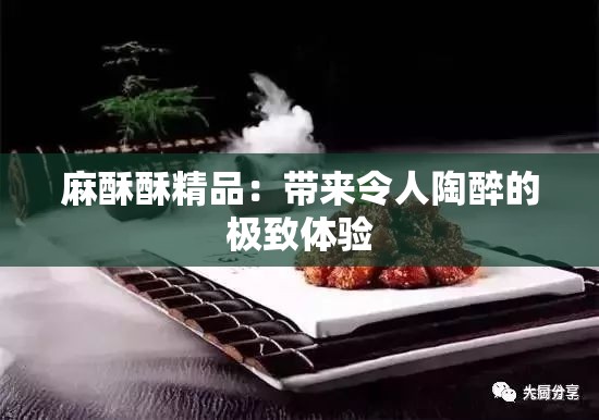 麻酥酥精品：帶來(lái)令人陶醉的極致體驗(yàn)