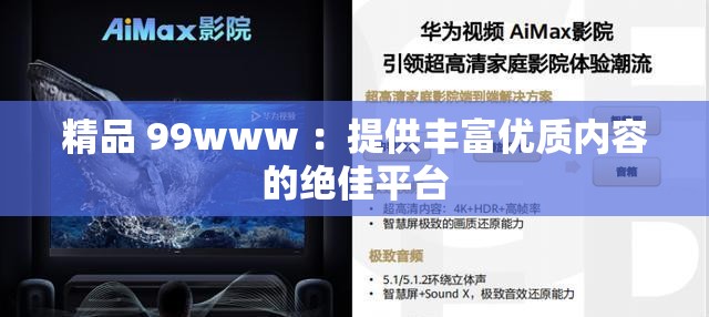 精品 99www ：提供豐富優(yōu)質內容的絕佳平臺