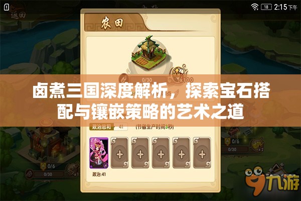 鹵煮三國深度解析，探索寶石搭配與鑲嵌策略的藝術(shù)之道