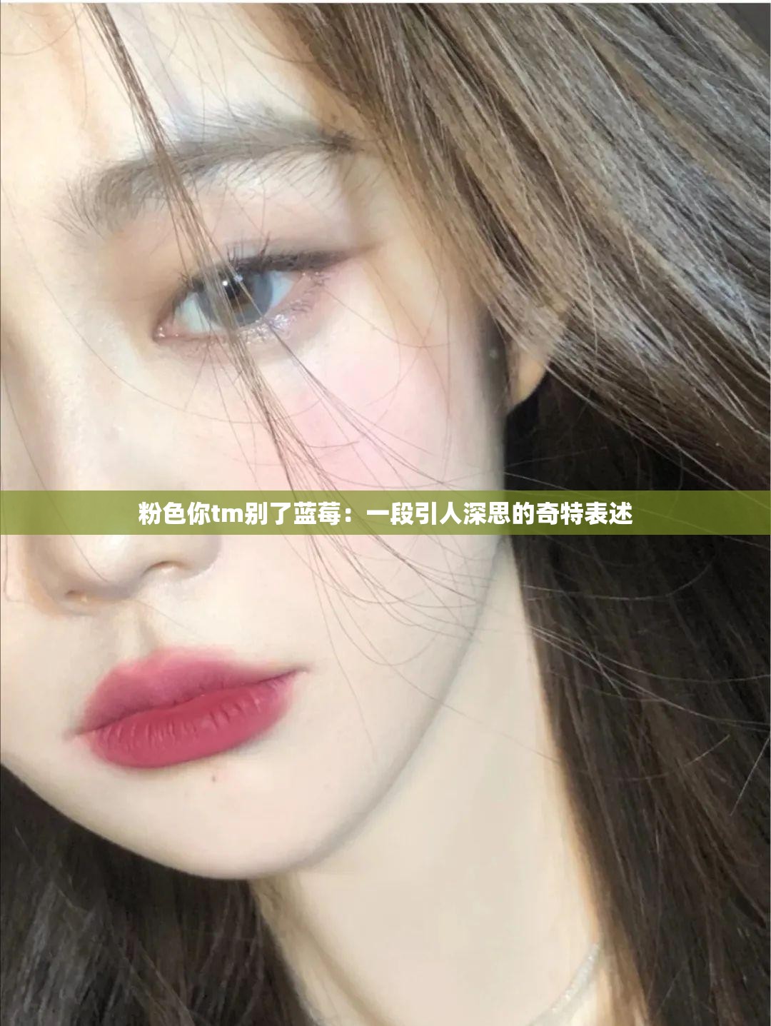 粉色你tm別了藍(lán)莓：一段引人深思的奇特表述