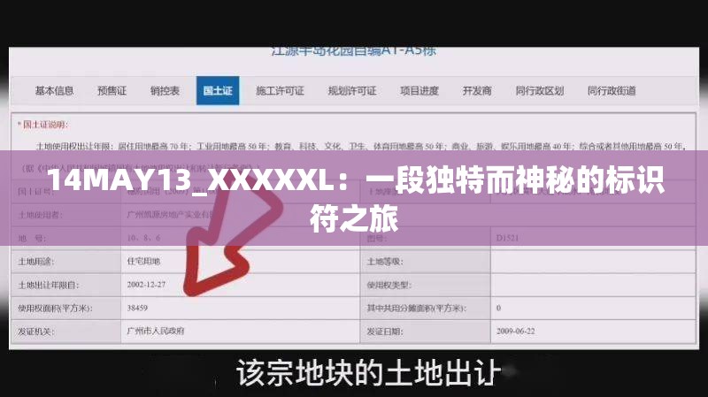 14MAY13_XXXXXL：一段獨(dú)特而神秘的標(biāo)識(shí)符之旅