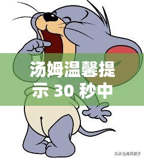 湯姆溫馨提示 30 秒中轉(zhuǎn)：帶來(lái)重要信息和貼心關(guān)懷