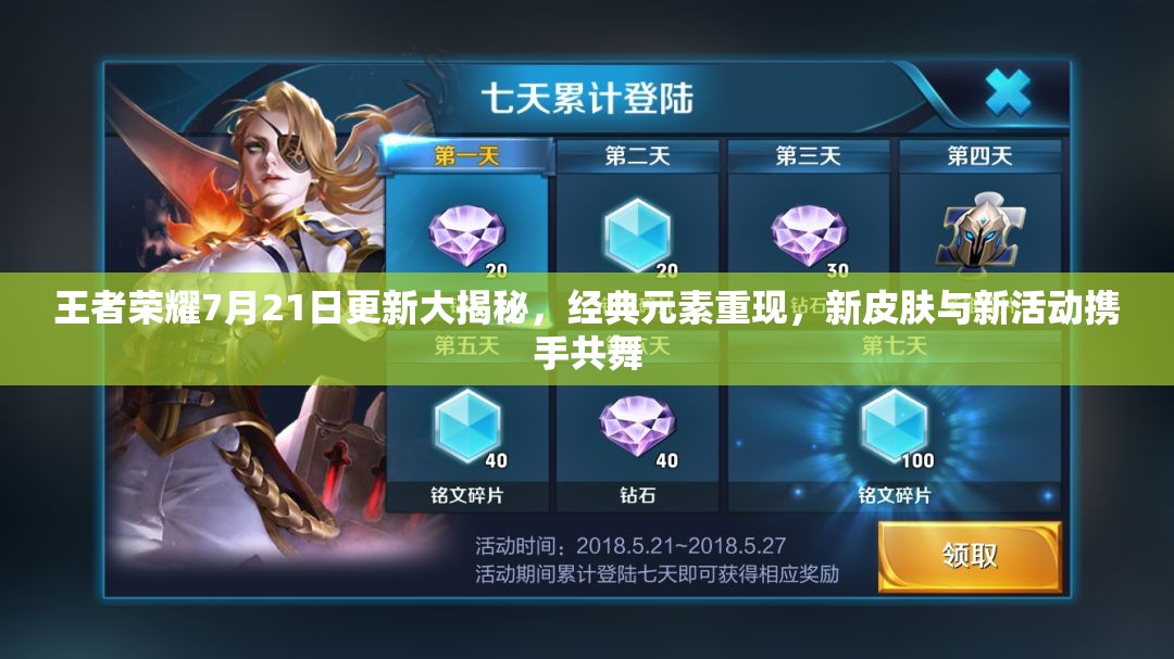 王者榮耀7月21日更新大揭秘，經(jīng)典元素重現(xiàn)，新皮膚與新活動(dòng)攜手共舞