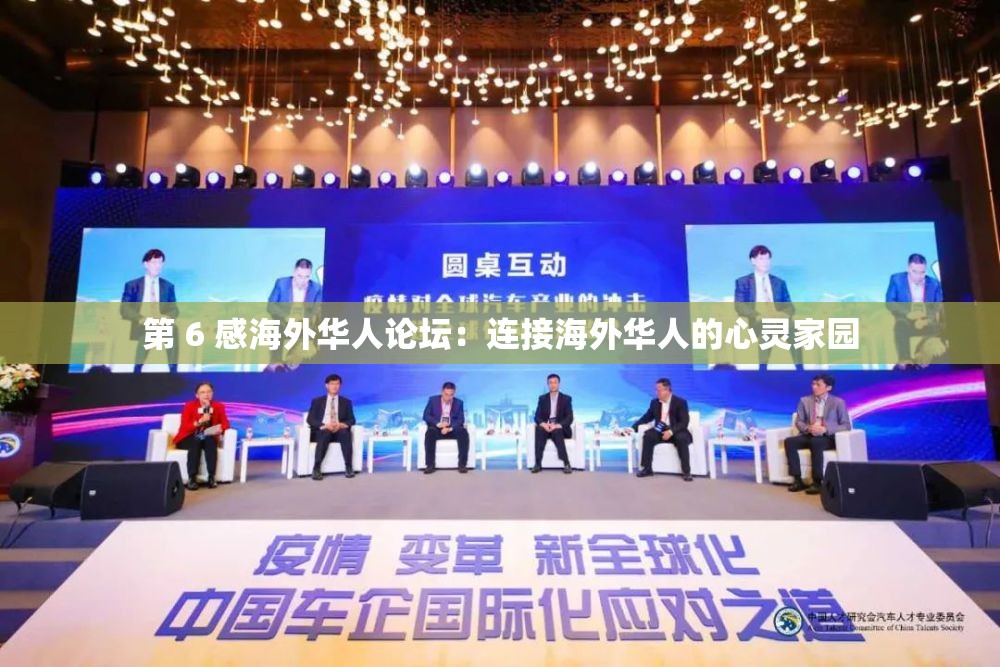 第 6 感海外華人論壇：連接海外華人的心靈家園
