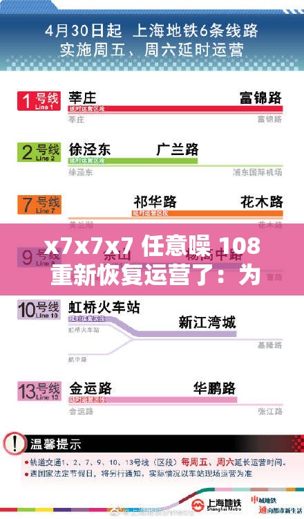 x7x7x7 任意噪 108 重新恢復(fù)運營了：為用戶帶來全新體驗