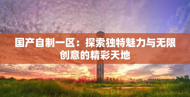 國產自制一區(qū)：探索獨特魅力與無限創(chuàng)意的精彩天地