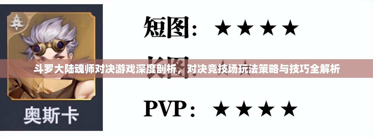 斗羅大陸魂師對(duì)決游戲深度剖析，對(duì)決競技場玩法策略與技巧全解析