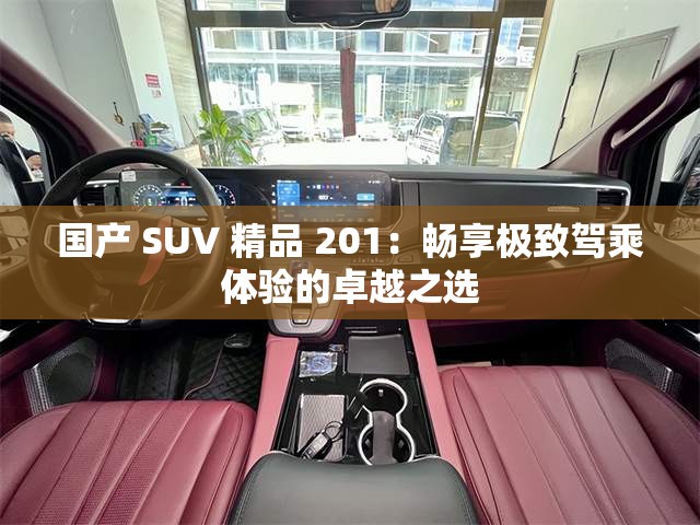 國(guó)產(chǎn) SUV 精品 201：暢享極致駕乘體驗(yàn)的卓越之選