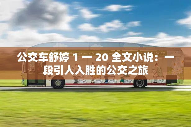 公交車舒婷 1 一 20 全文小說：一段引人入勝的公交之旅
