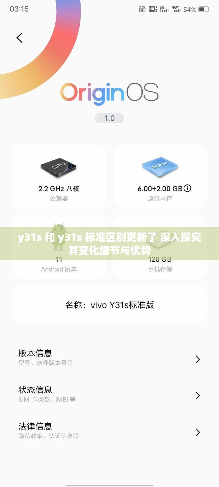 y31s 和 y31s 標(biāo)準(zhǔn)區(qū)別更新了 深入探究其變化細(xì)節(jié)與優(yōu)勢