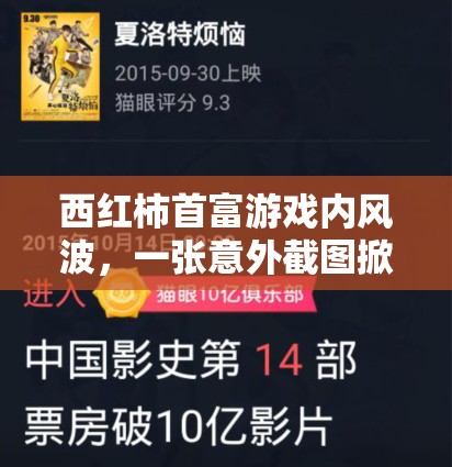 西紅柿首富游戲內(nèi)風(fēng)波，一張意外截圖掀起公眾廣泛熱議與關(guān)注