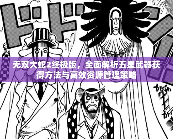 無雙大蛇2終極版，全面解析五星武器獲得方法與高效資源管理策略