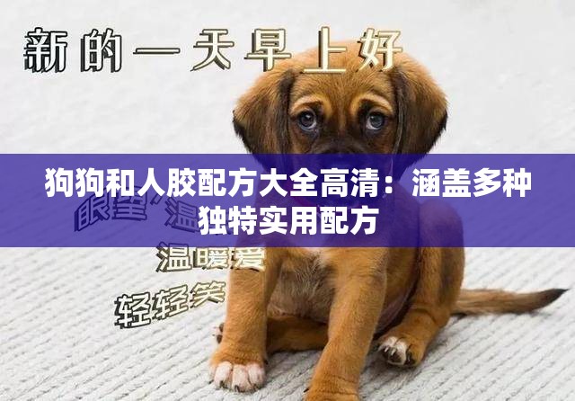 狗狗和人膠配方大全高清：涵蓋多種獨特實用配方