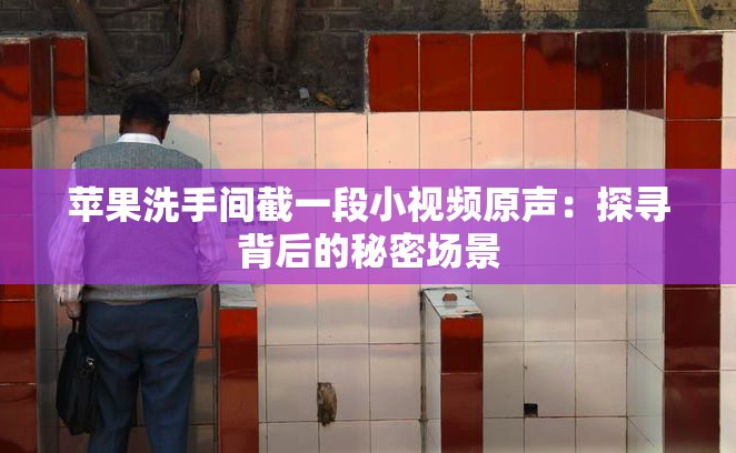 蘋果洗手間截一段小視頻原聲：探尋背后的秘密場景