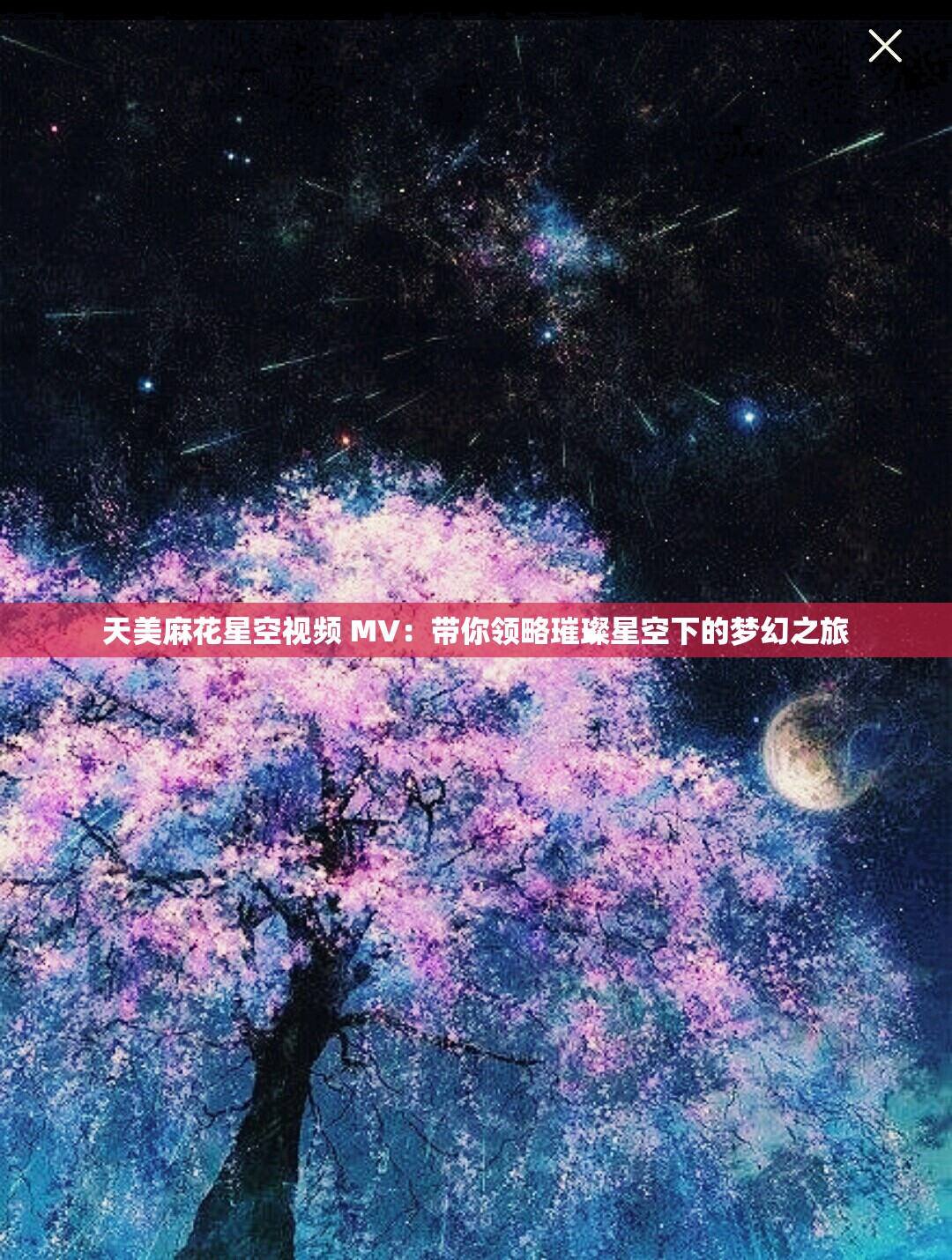 天美麻花星空視頻 MV：帶你領(lǐng)略璀璨星空下的夢幻之旅