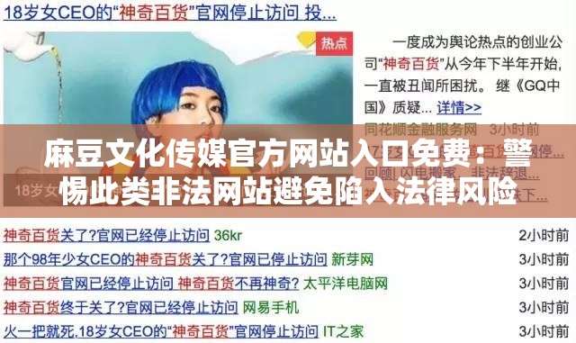 麻豆文化傳媒官方網站入口免費：警惕此類非法網站避免陷入法律風險