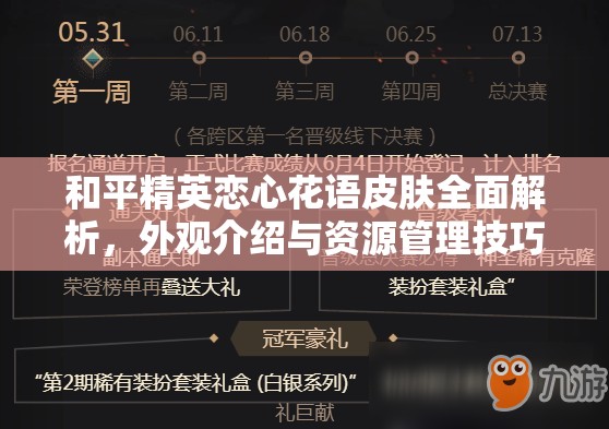 和平精英戀心花語皮膚全面解析，外觀介紹與資源管理技巧詳解