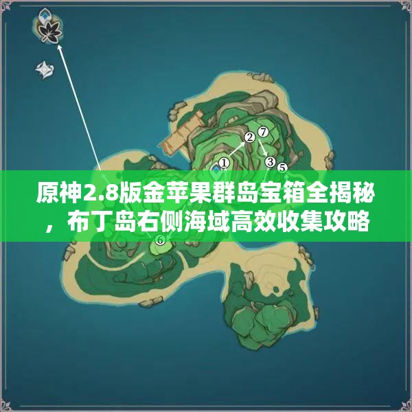 原神2.8版金蘋果群島寶箱全揭秘，布丁島右側(cè)海域高效收集攻略指南
