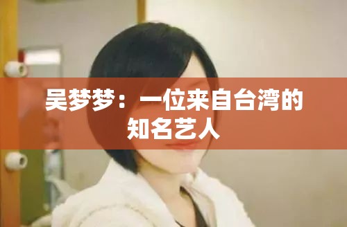 吳夢夢：一位來自臺灣的知名藝人