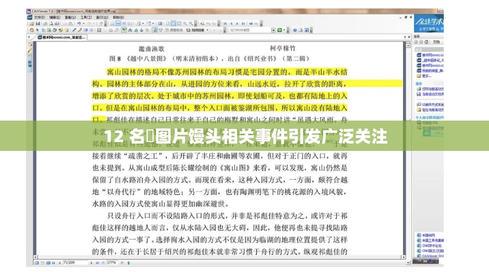 12 名泬圖片饅頭相關(guān)事件引發(fā)廣泛關(guān)注