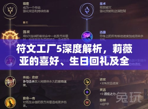 符文工廠5深度解析，莉薇亞的喜好、生日回禮及全面角色數(shù)據(jù)介紹