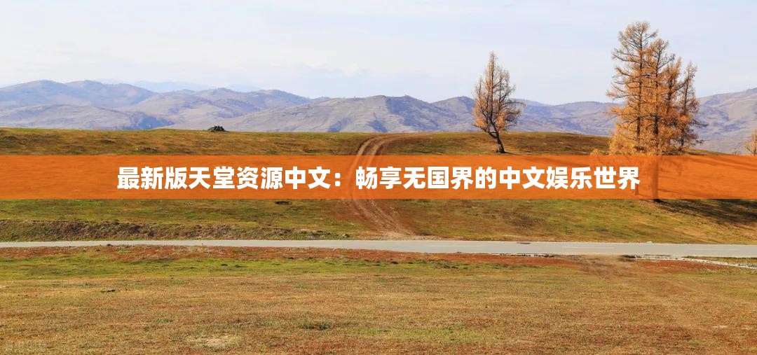 最新版天堂資源中文：暢享無國界的中文娛樂世界