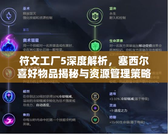 符文工廠5深度解析，塞西爾喜好物品揭秘與資源管理策略優(yōu)化