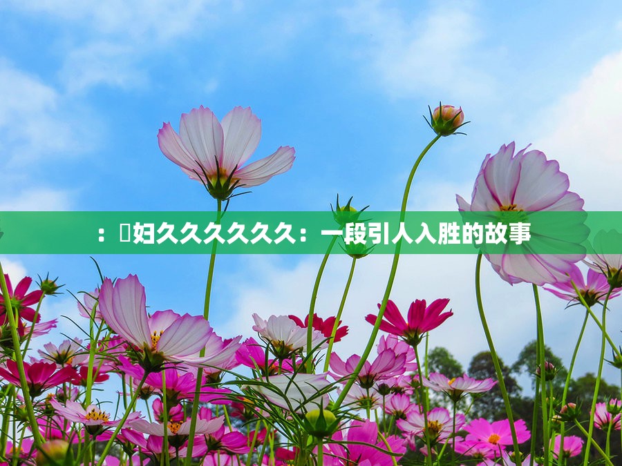 ：婬婦久久久久久久：一段引人入勝的故事