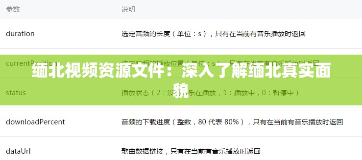 緬北視頻資源文件：深入了解緬北真實(shí)面貌