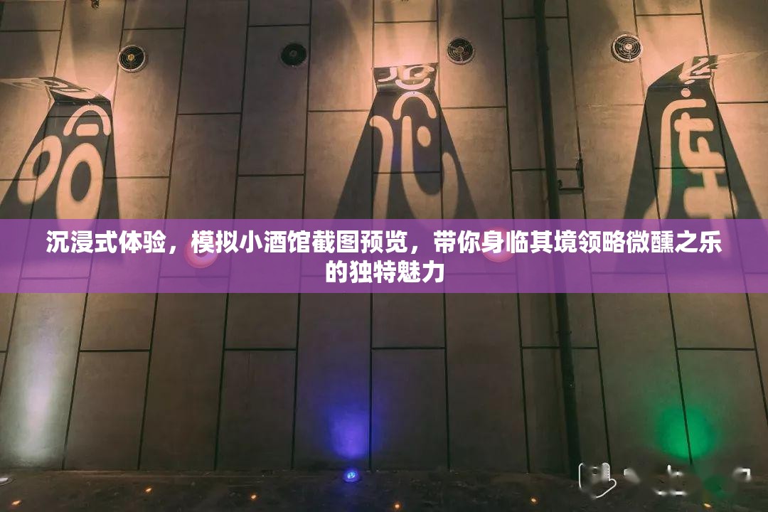 沉浸式體驗(yàn)，模擬小酒館截圖預(yù)覽，帶你身臨其境領(lǐng)略微醺之樂的獨(dú)特魅力