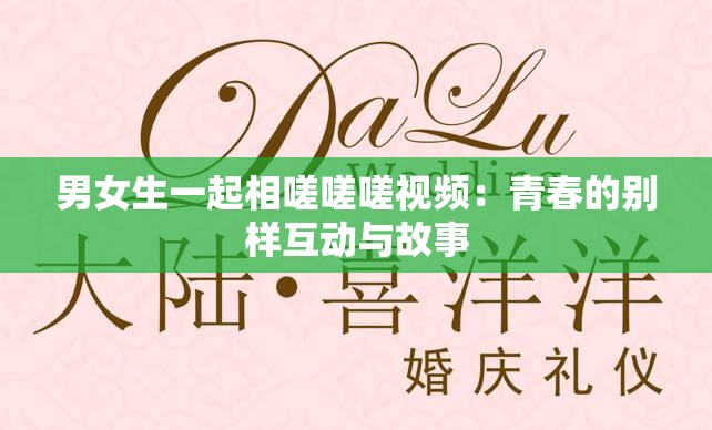 男女生一起相嗟嗟嗟視頻：青春的別樣互動(dòng)與故事