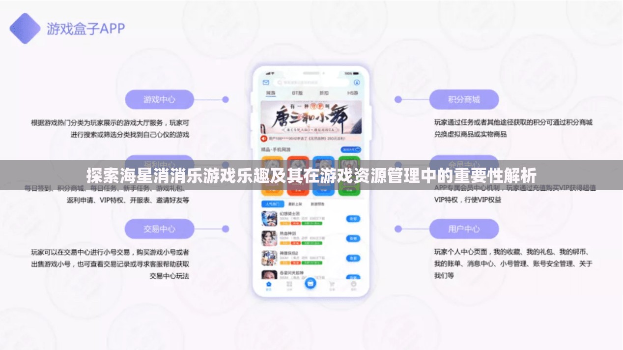 探索海星消消樂游戲樂趣及其在游戲資源管理中的重要性解析
