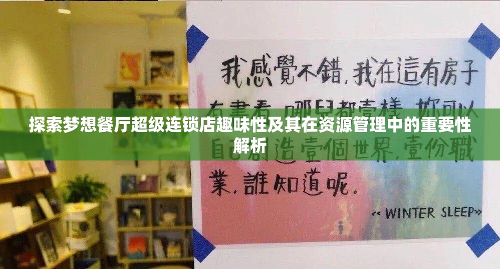 探索夢想餐廳超級連鎖店趣味性及其在資源管理中的重要性解析