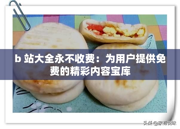 b 站大全永不收費(fèi)：為用戶提供免費(fèi)的精彩內(nèi)容寶庫