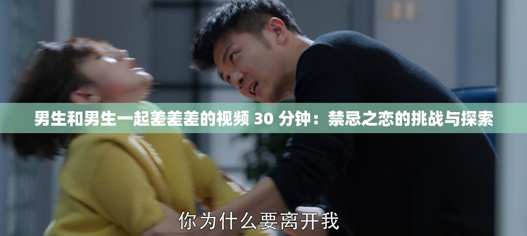 男生和男生一起差差差的視頻 30 分鐘：禁忌之戀的挑戰(zhàn)與探索