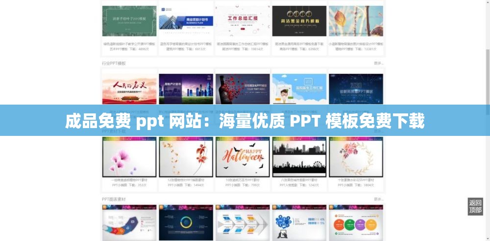 成品免費(fèi) ppt 網(wǎng)站：海量?jī)?yōu)質(zhì) PPT 模板免費(fèi)下載