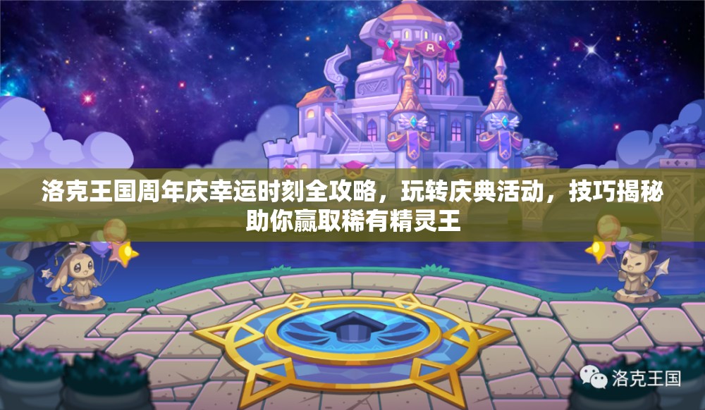 洛克王國周年慶幸運時刻全攻略，玩轉(zhuǎn)慶典活動，技巧揭秘助你贏取稀有精靈王