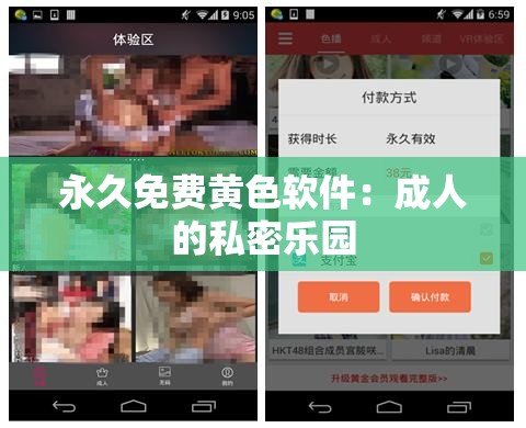 永久免費(fèi)黃色軟件：成人的私密樂園