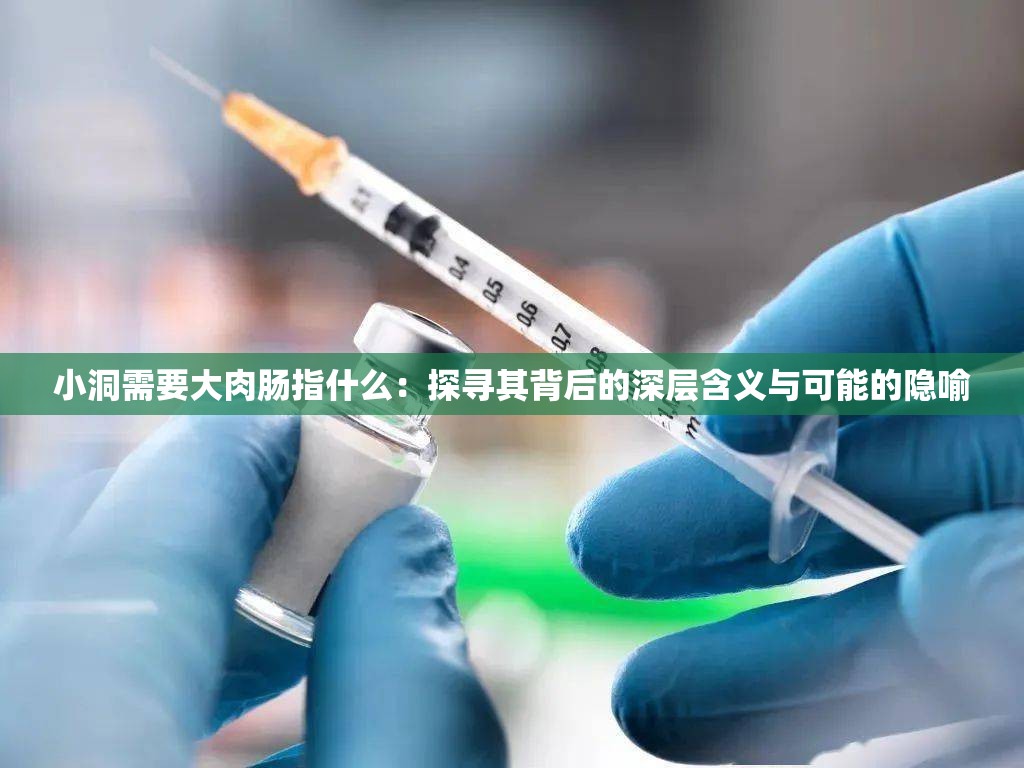 小洞需要大肉腸指什么：探尋其背后的深層含義與可能的隱喻