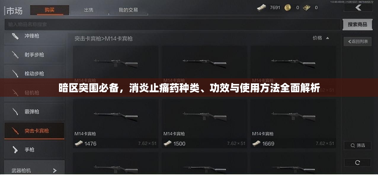 暗區(qū)突圍必備，消炎止痛藥種類、功效與使用方法全面解析