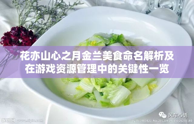 花亦山心之月金蘭美食命名解析及在游戲資源管理中的關(guān)鍵性一覽