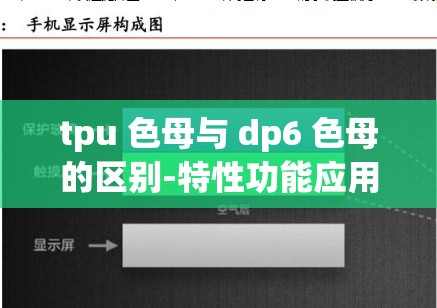 tpu 色母與 dp6 色母的區(qū)別-特性功能應(yīng)用場(chǎng)景等方面對(duì)比分析