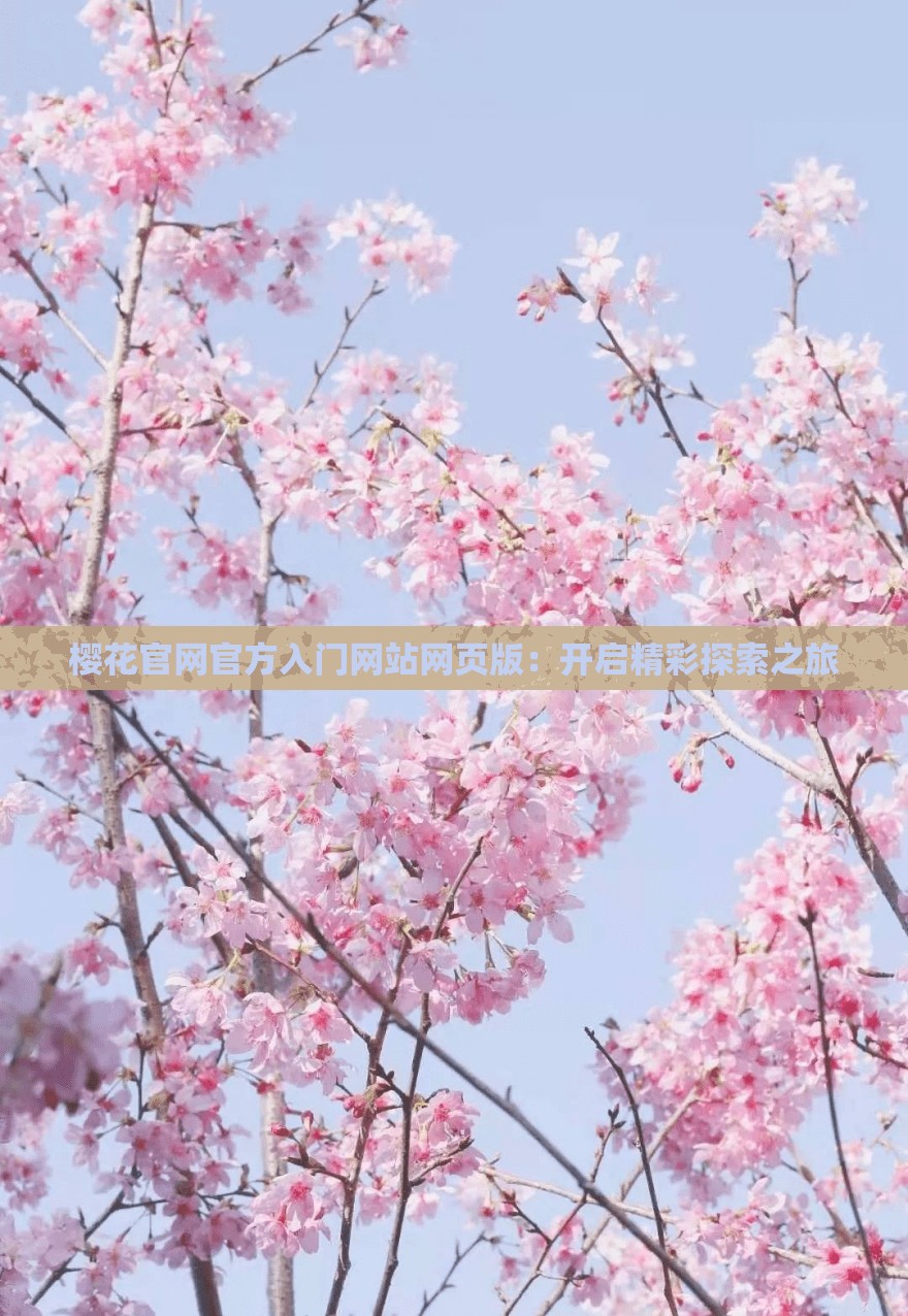 櫻花官網(wǎng)官方入門網(wǎng)站網(wǎng)頁(yè)版：開啟精彩探索之旅