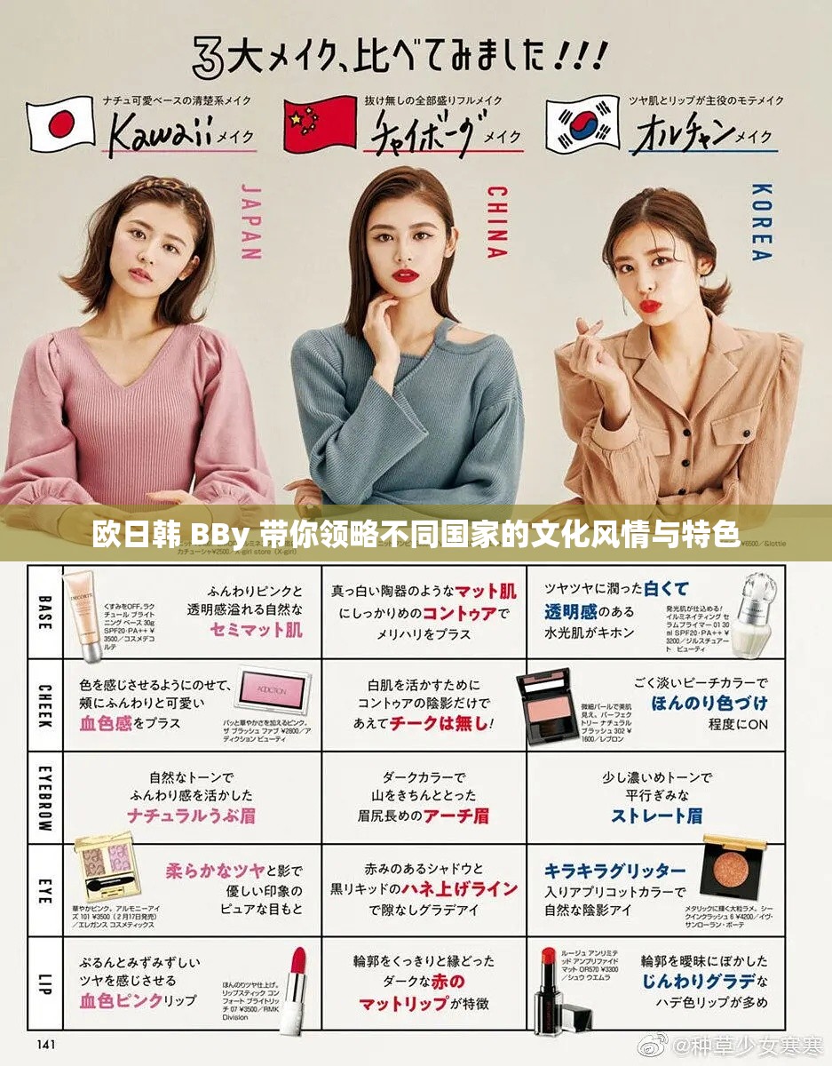 歐日韓 BBy 帶你領略不同國家的文化風情與特色